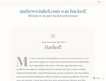 Tablet Screenshot of andrewwinkel.com